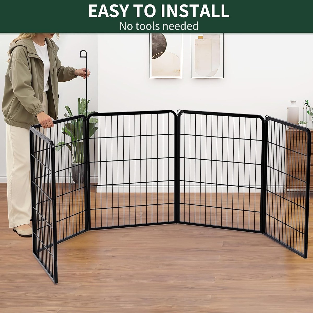 PETIME Heavy-Duty Octagon Playpen photo 3