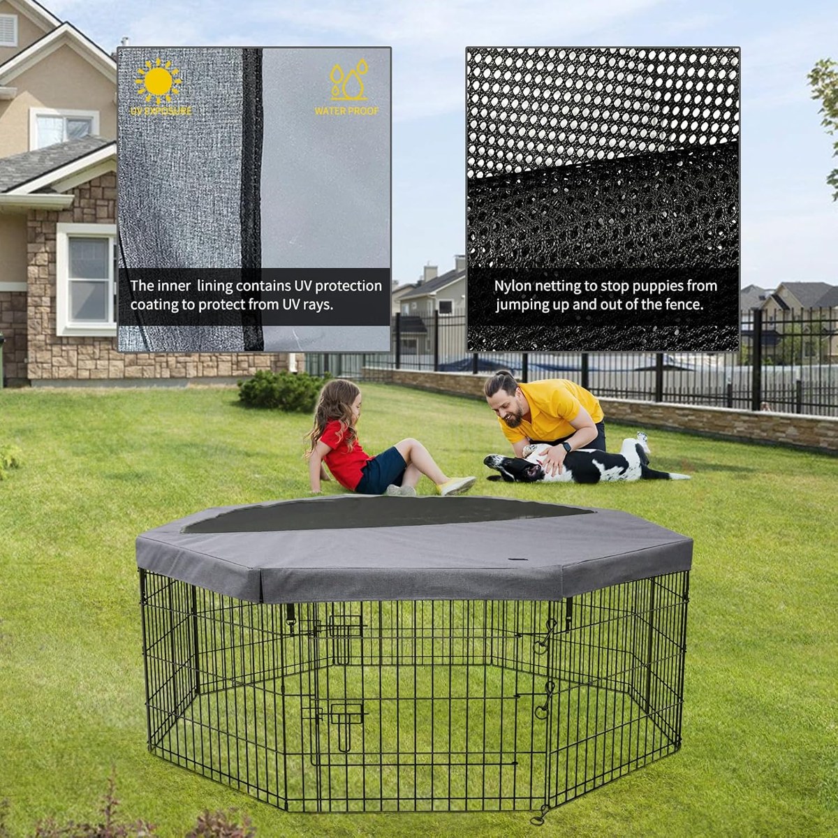 PETIME Playpen Mesh Roof photo 3